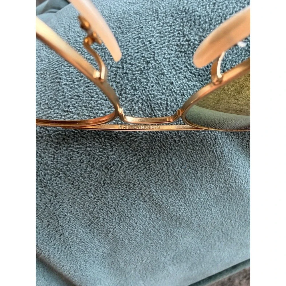 Ray-Ban Aviator Sunglasses RB3026 62m Gold Frame & Pink Yellow Flash Lens 3026-5